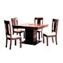Takhat Style Wooden Dining Table with Casule Jali Wooden Chairs